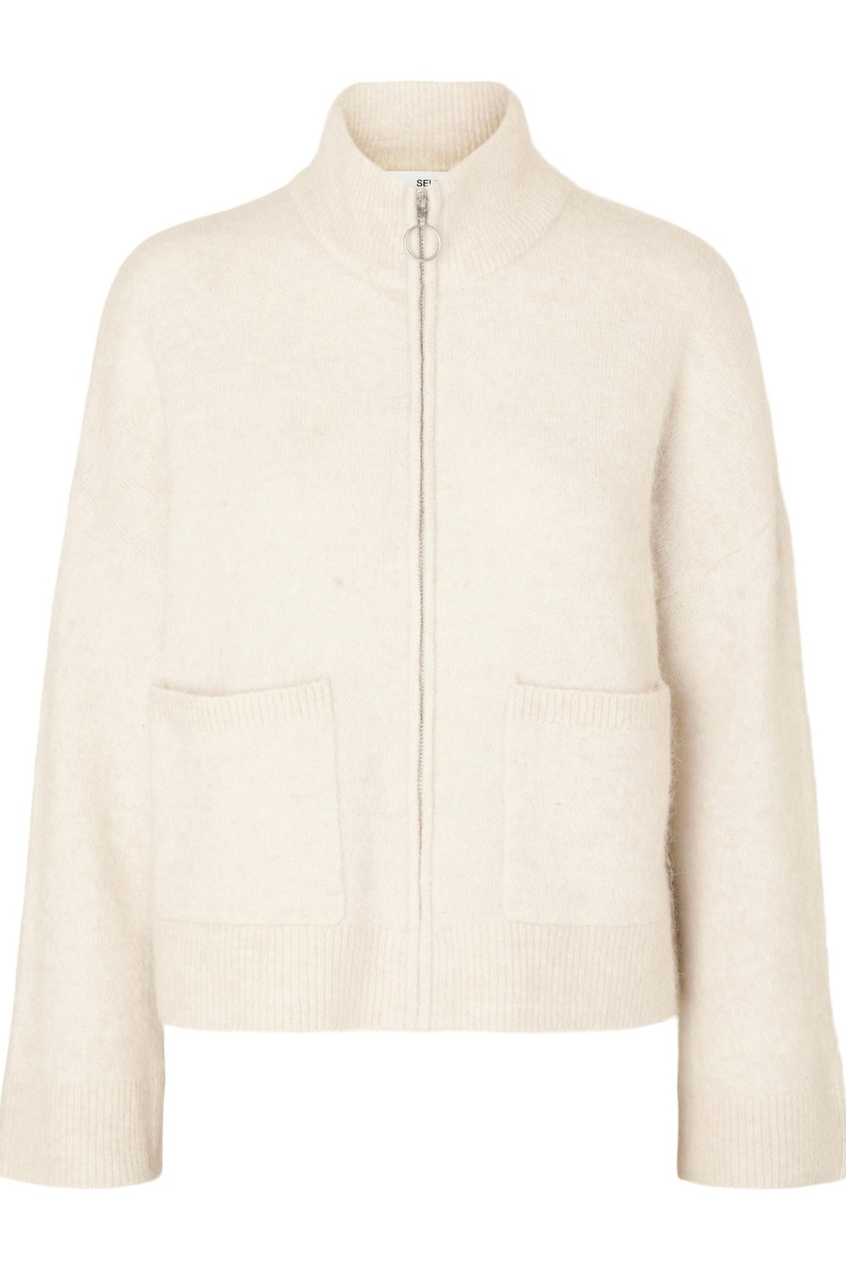 Sia Ras Knit Zipper Cardigan