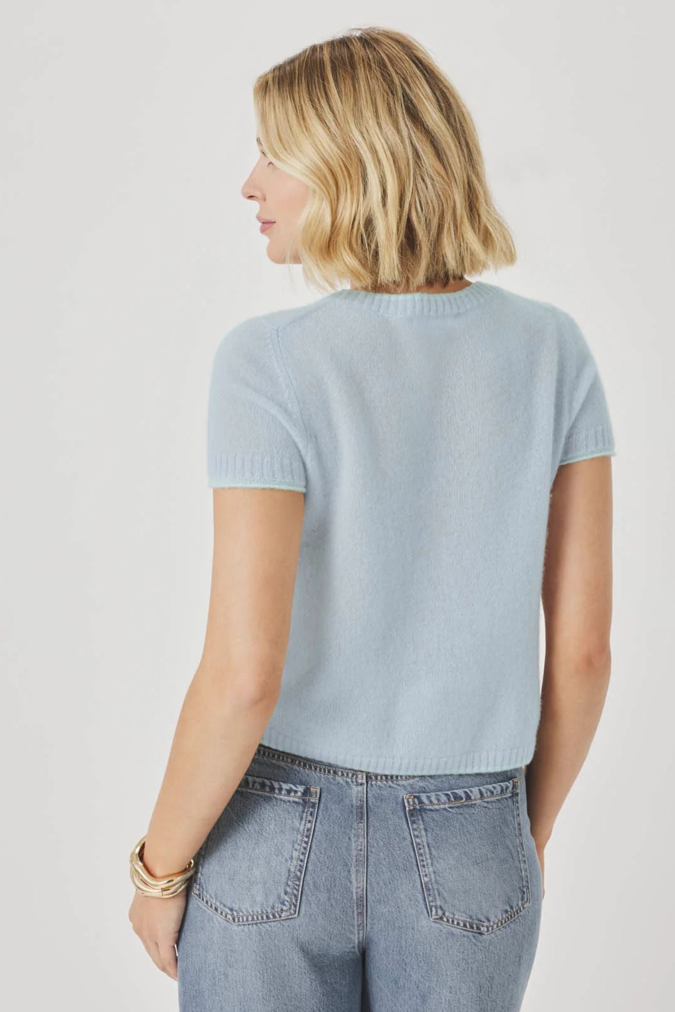 Emerson Tipped SS Sweater