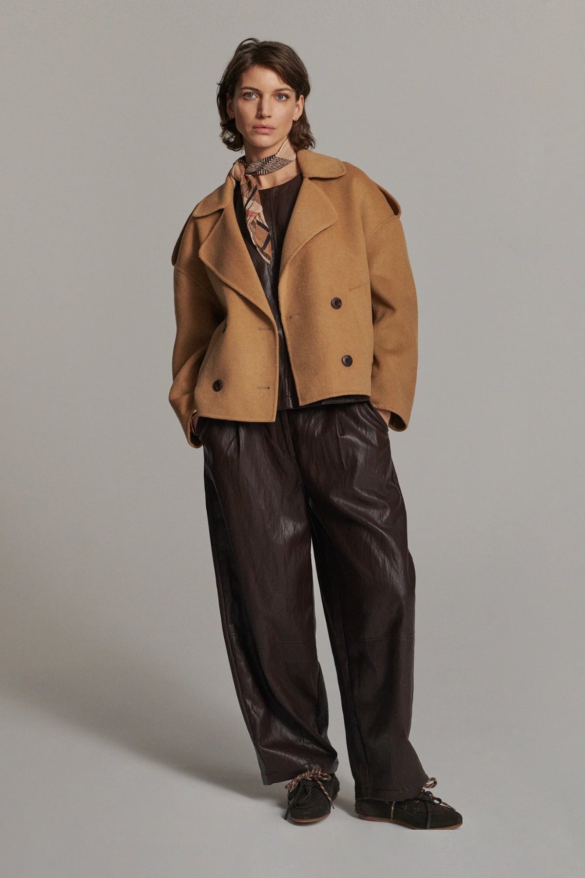 Faux Leather Balloon Pant