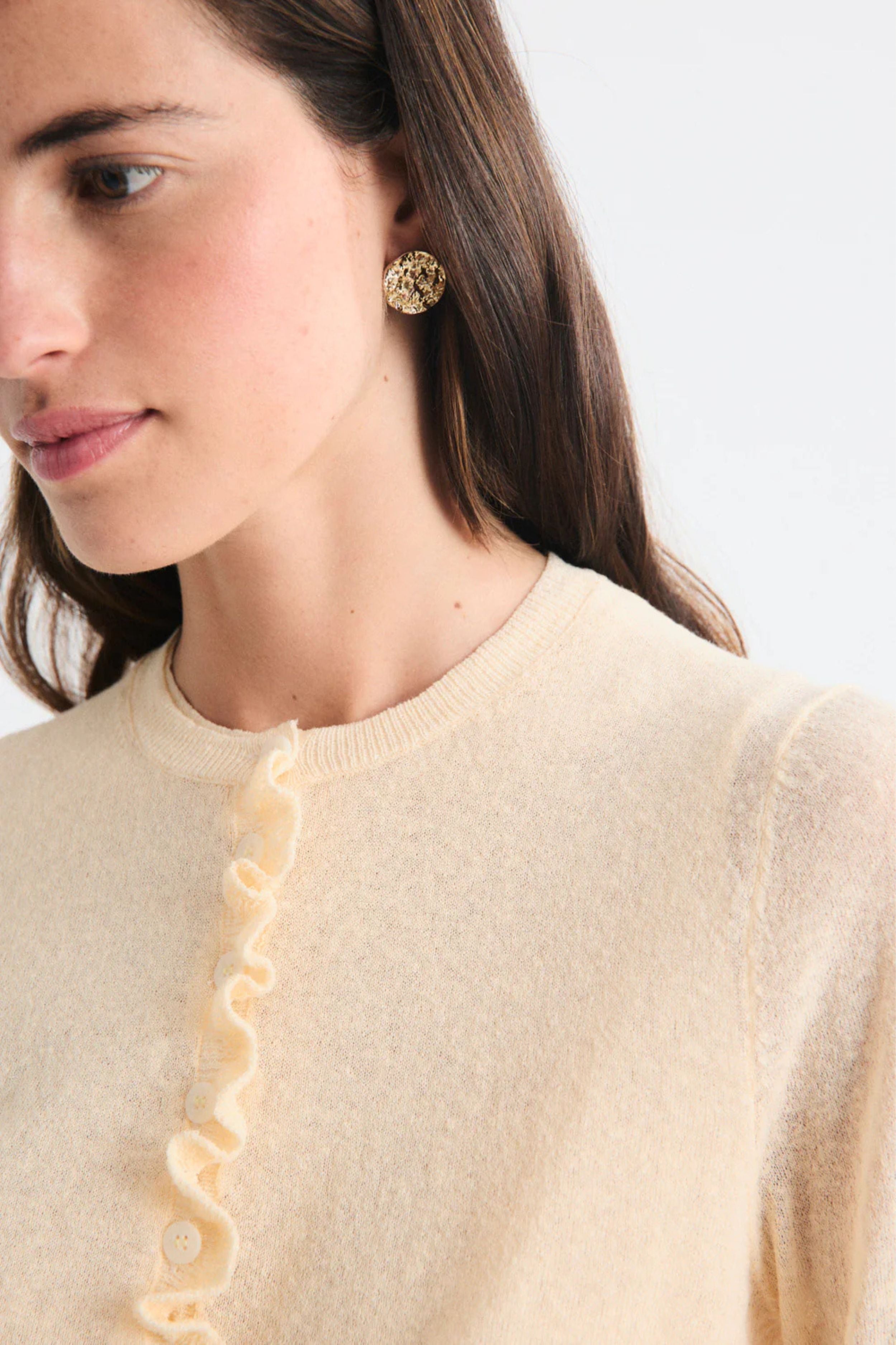 Mirri Cardigan With Ruffle