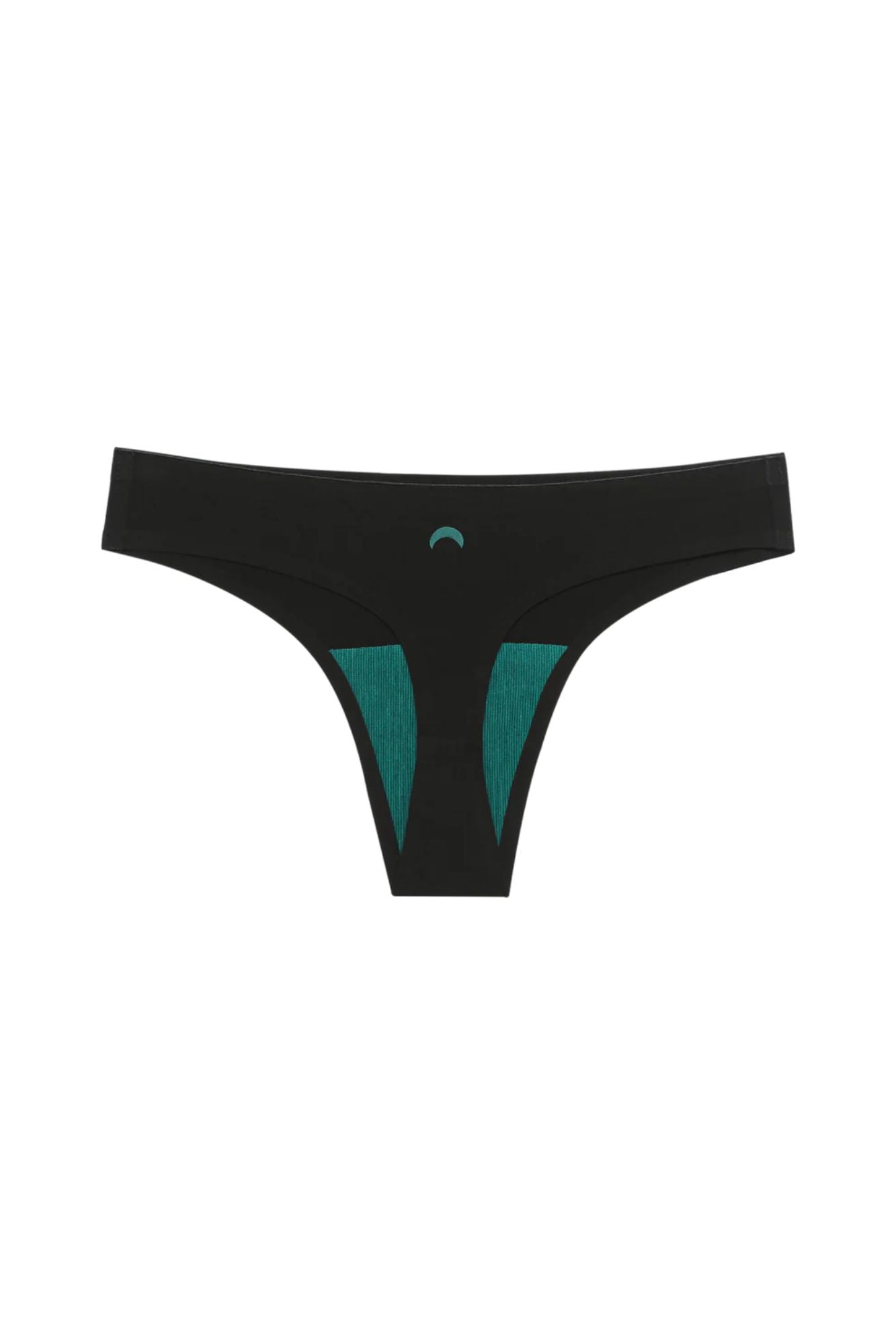 Seamless Low-Mid Rise Mineral Thong | Black