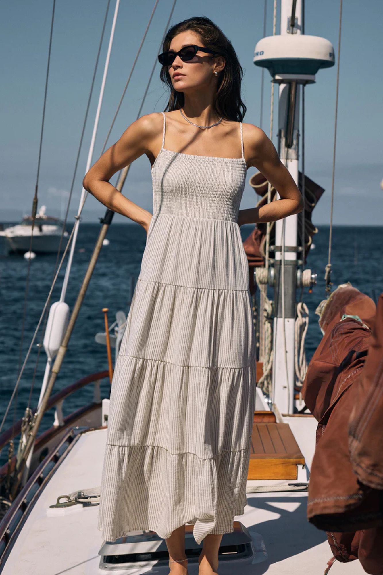 Balios Striped Maxi Dress