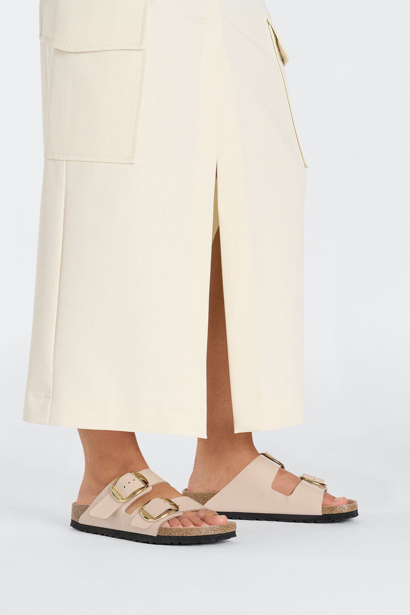 Arizona Big Buckle Leather Patent | Narrow