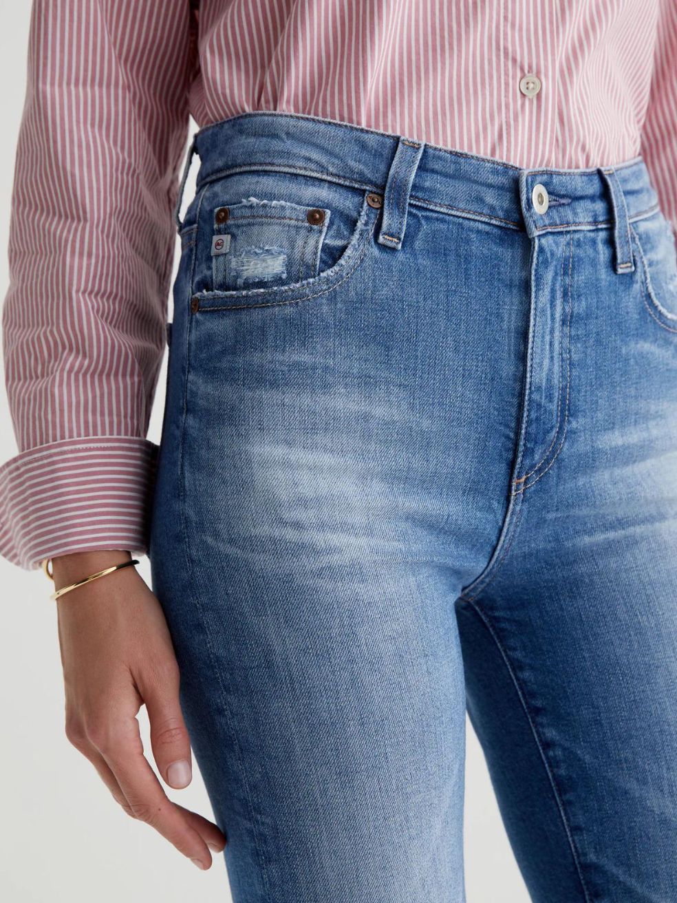 Saige High-Rise Straight Crop
