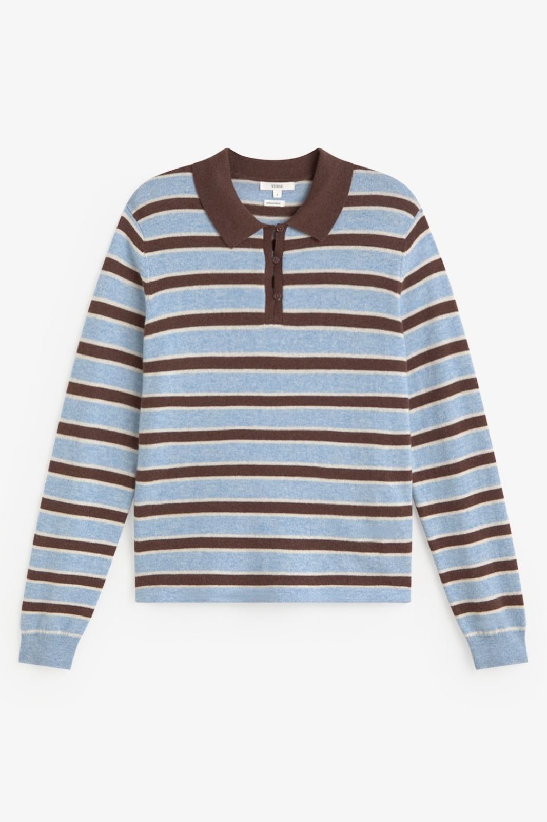 Striped Polo Neck Sweater