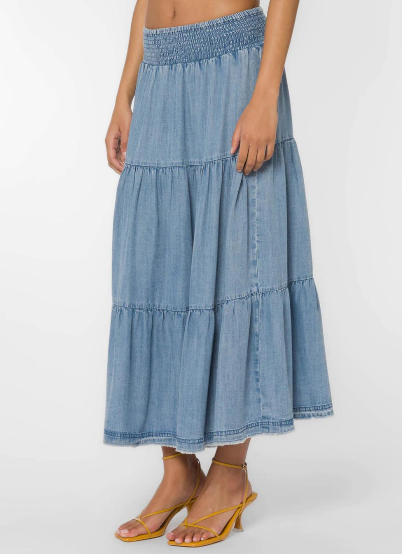 Jupe en jean bleu Irene