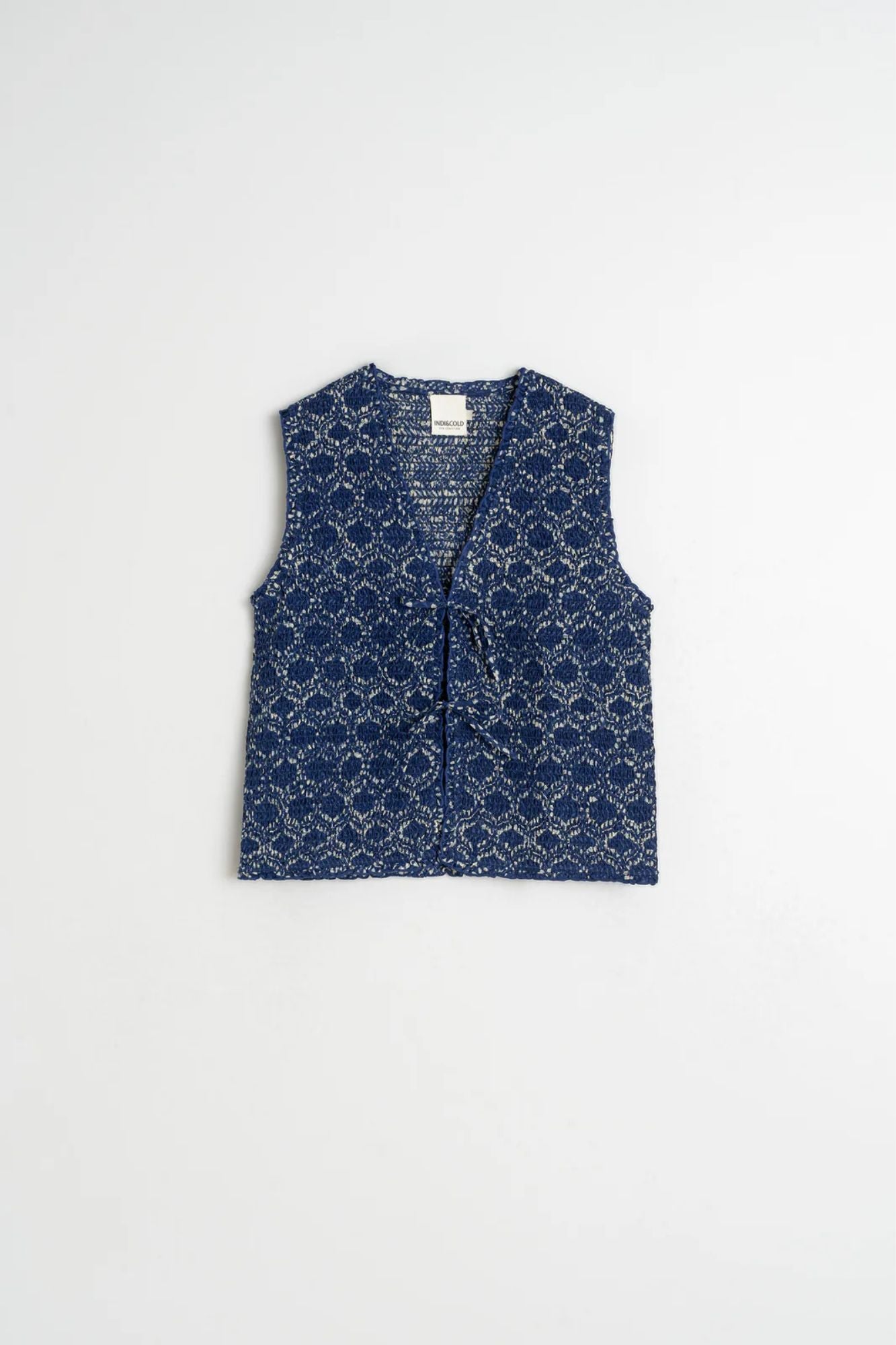 Elastic Vest With Tie