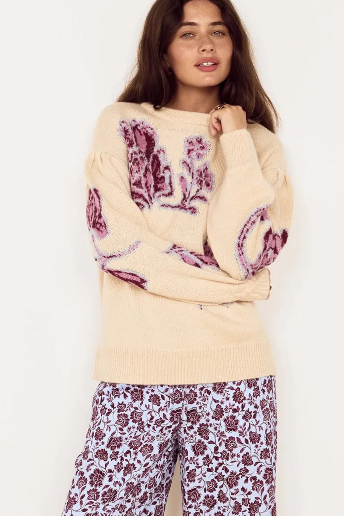 Ophelia Intarzia Sweater