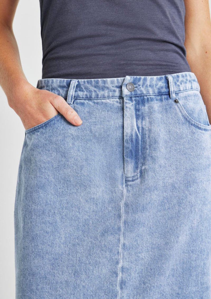 Jupe longue en jean Rhiannon