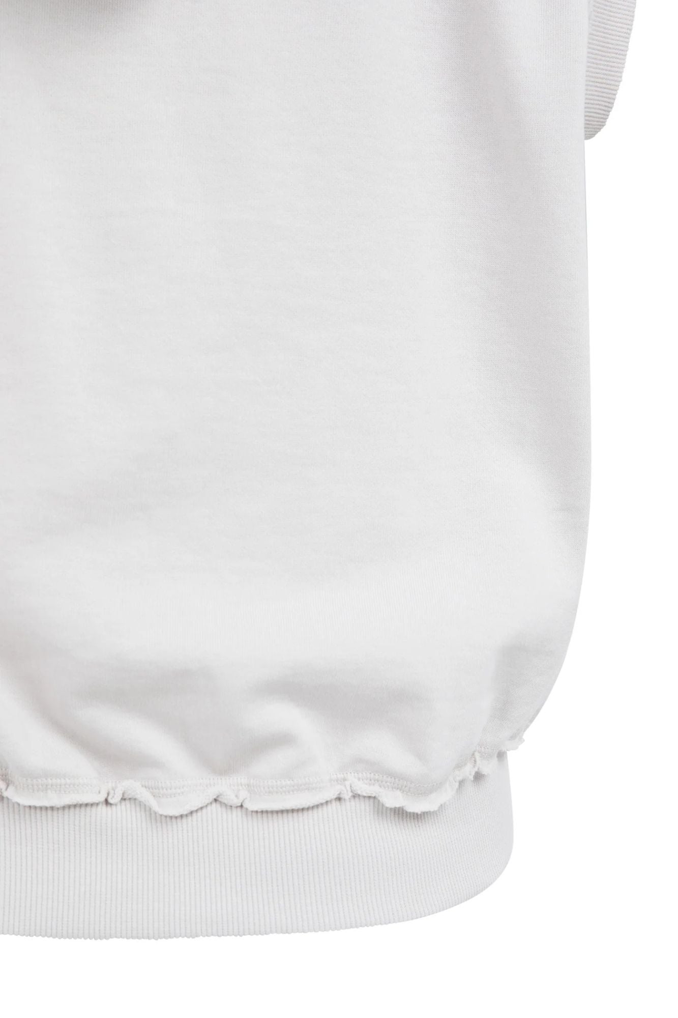 Sleeveless Hoodie with Cords