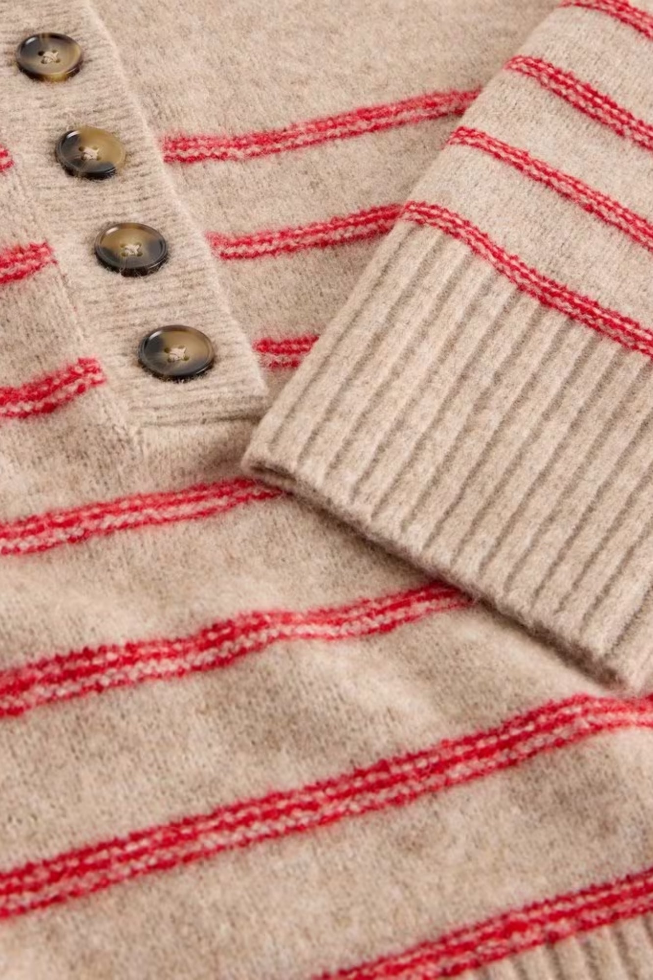 Stripe Henley Jumper
