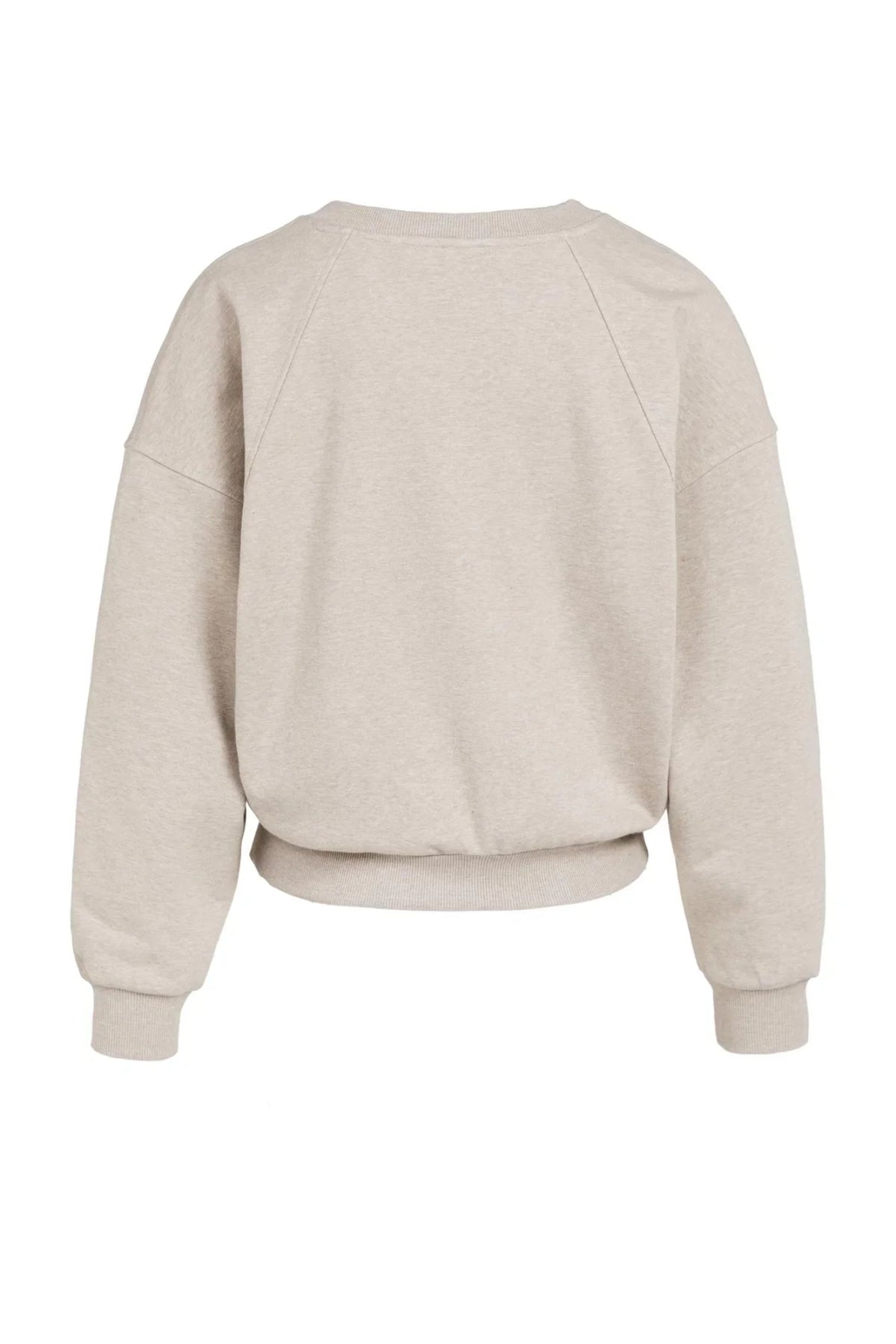 V-Neck Sweatshirt With Collar