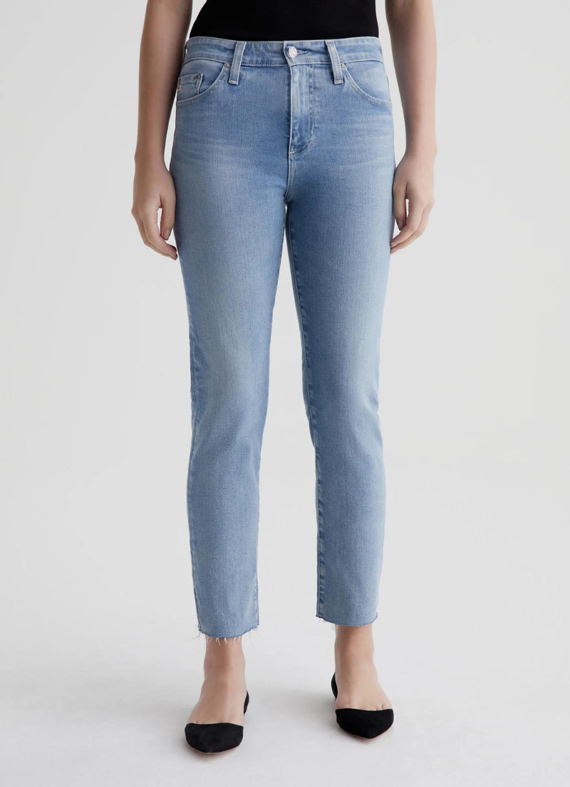 Mari High-Rise Slim Straight Crop