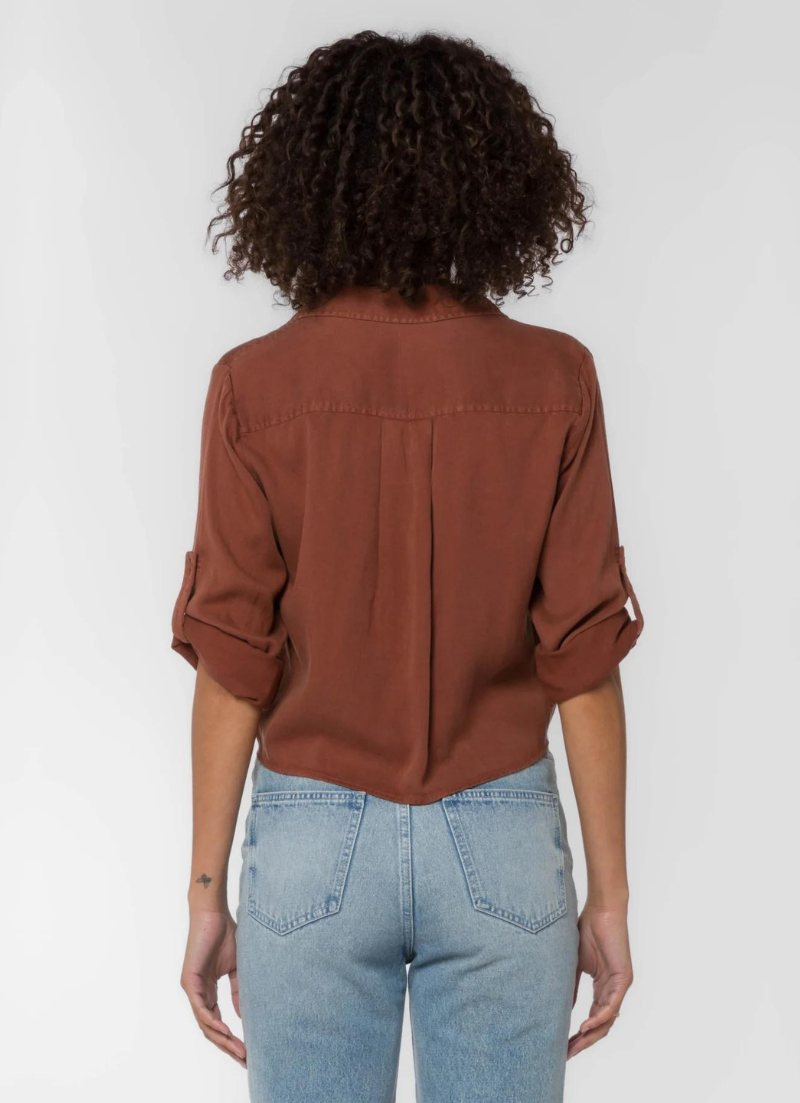 Solange Brown Top