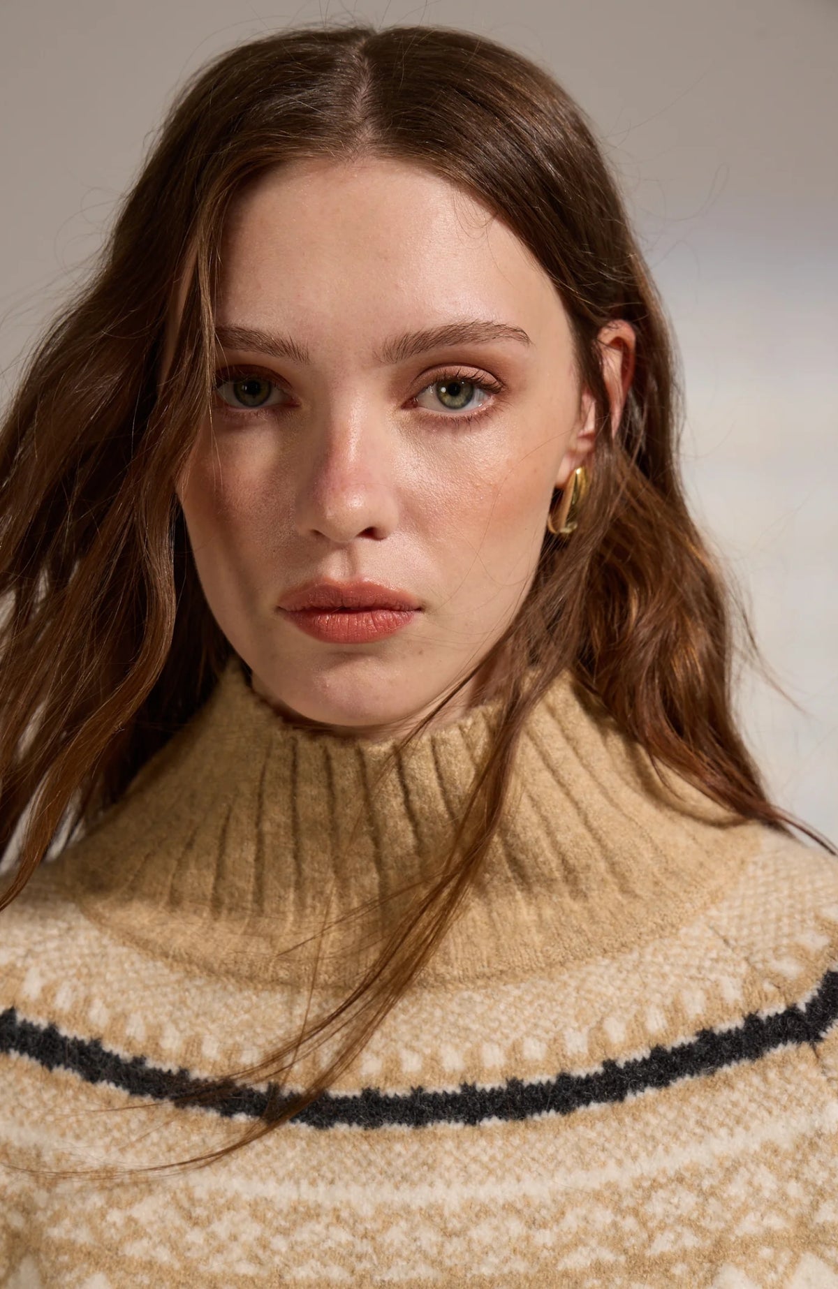 Cinnamon Turtleneck Sweater