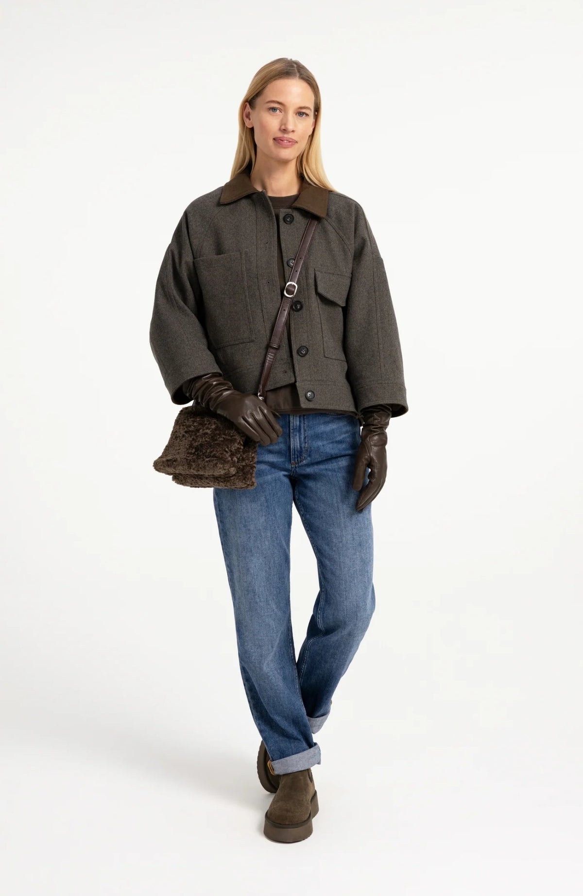 Oversized Wool Mix Jacket