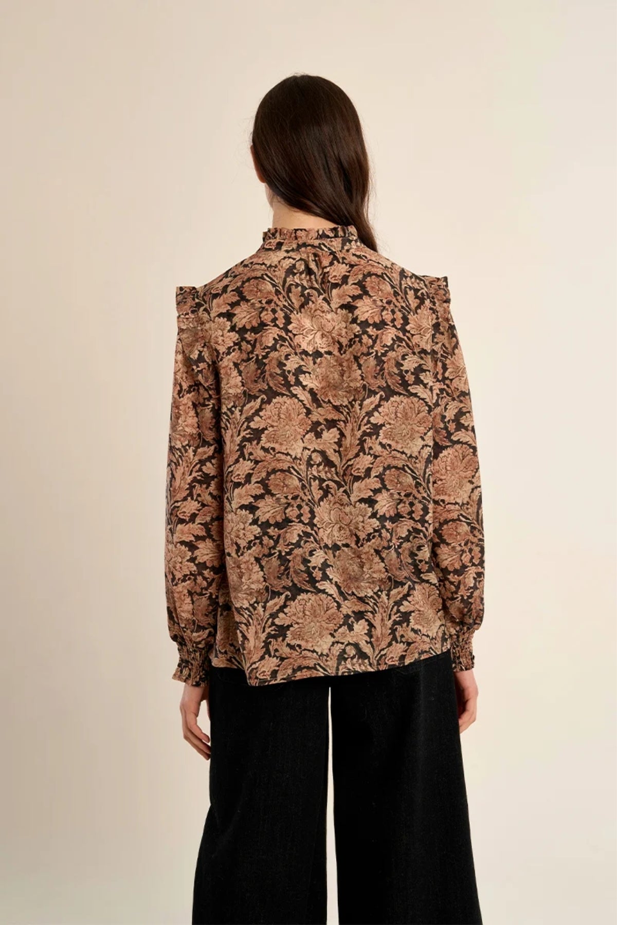Mandarin Collar Blouse