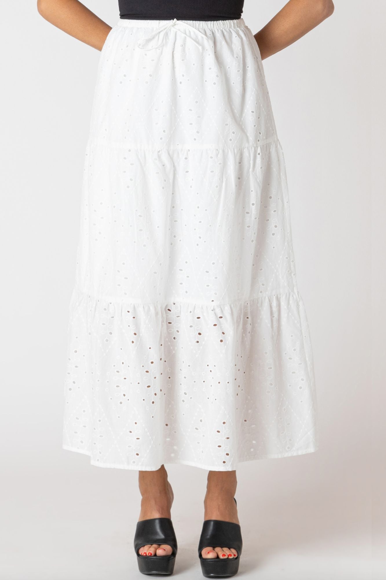 Zoe Eyelet Skirt