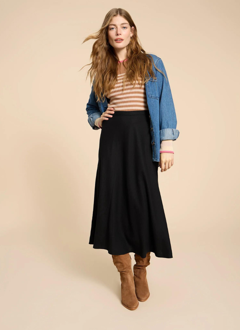 Clemence Linen Skirt