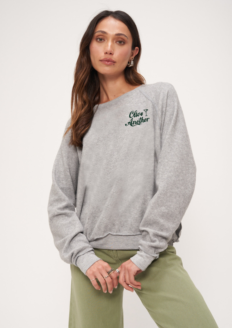 Sweat inversé Vin Olive