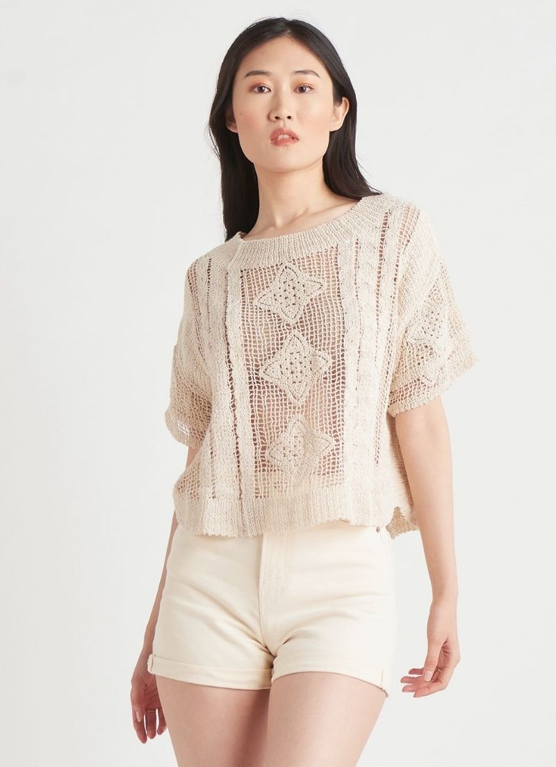 Open Knit Top