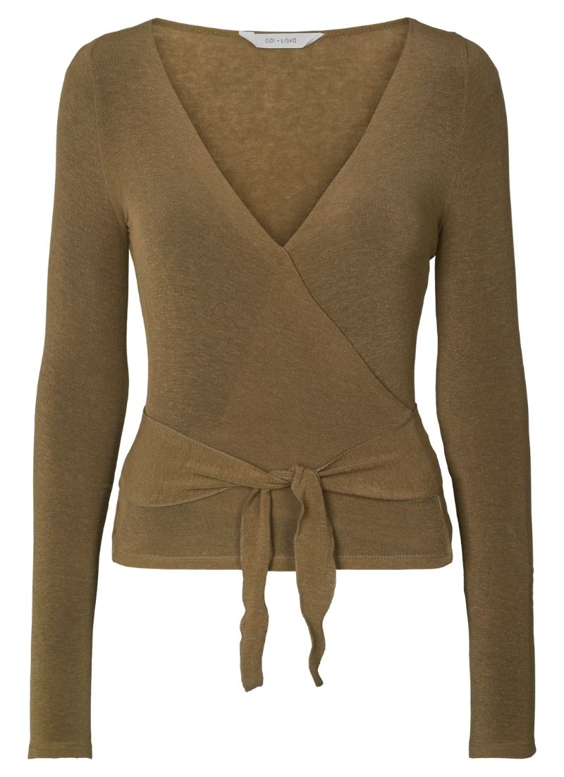 Anna Wool Wrap Top