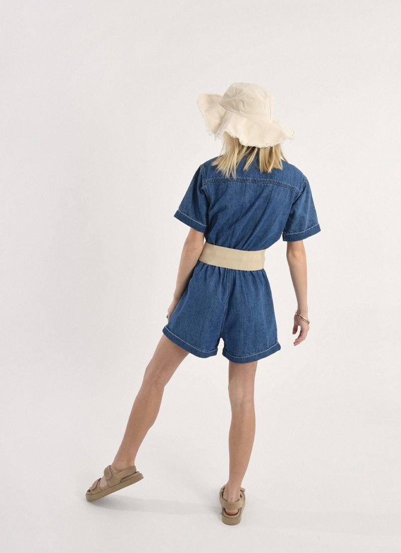Kiera Denim Romper