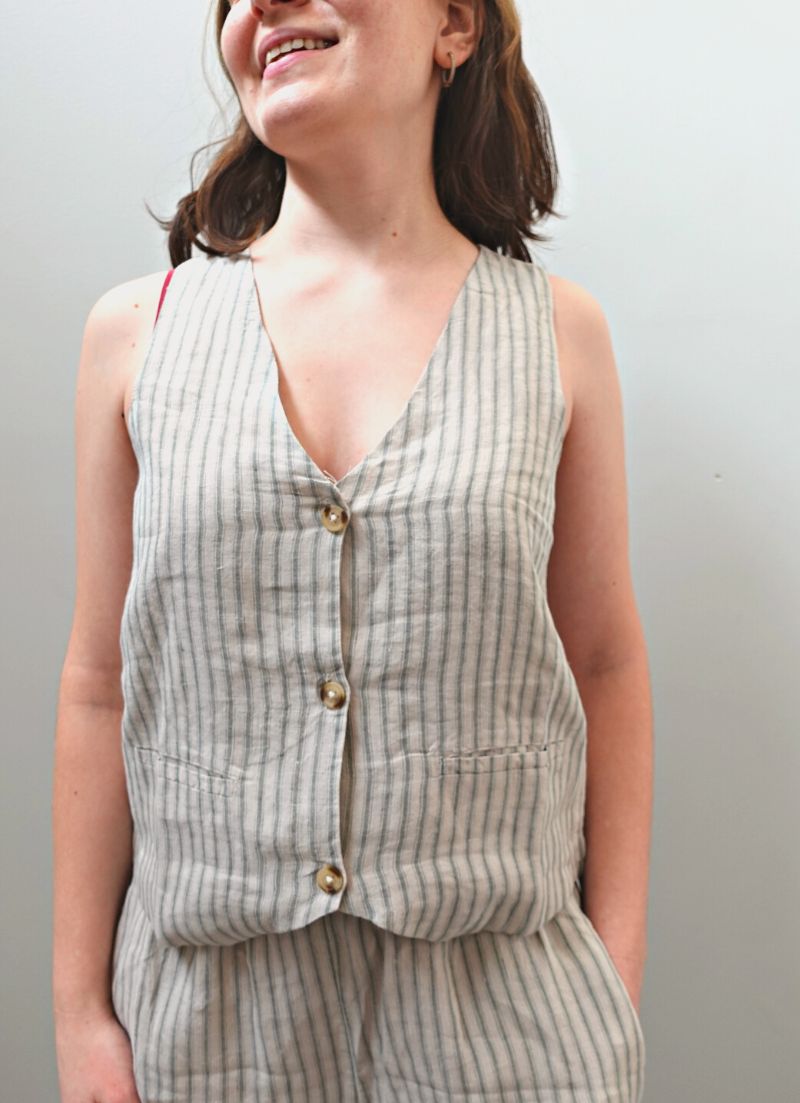 Gilet rayé Shae