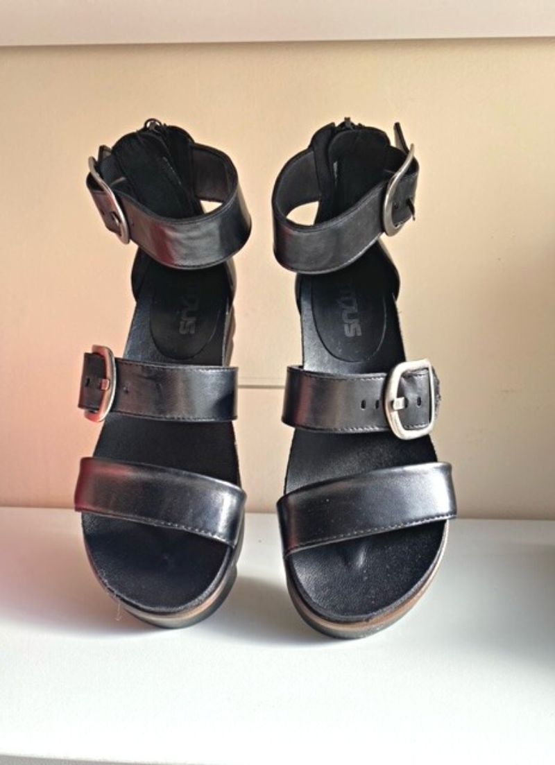 Thick Ankle Strap Sandals