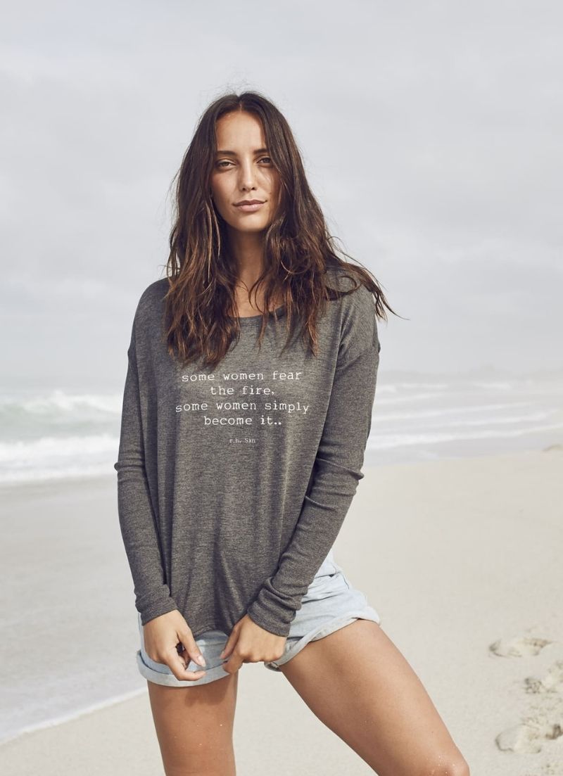 Om & Ah - T-shirt à manches longues Fire