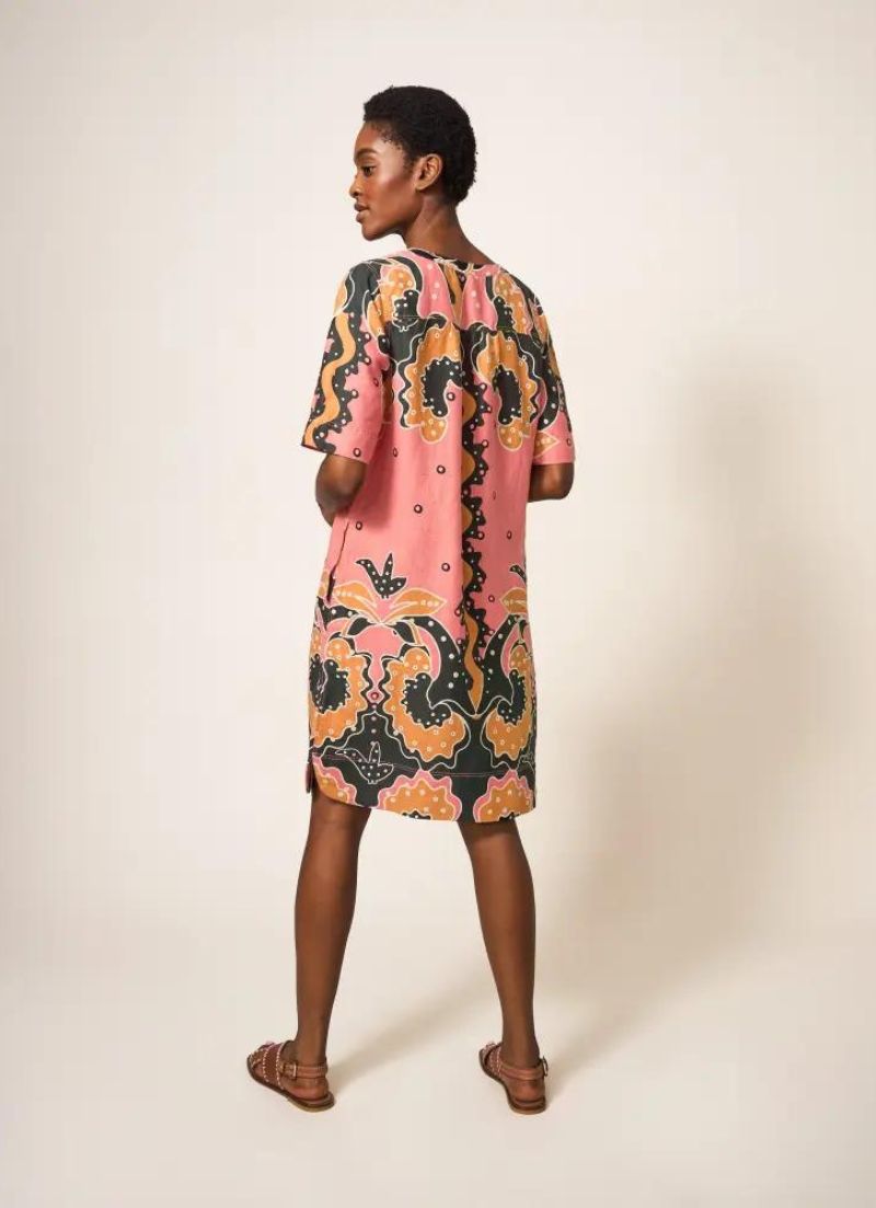 June Linen Shift Dress