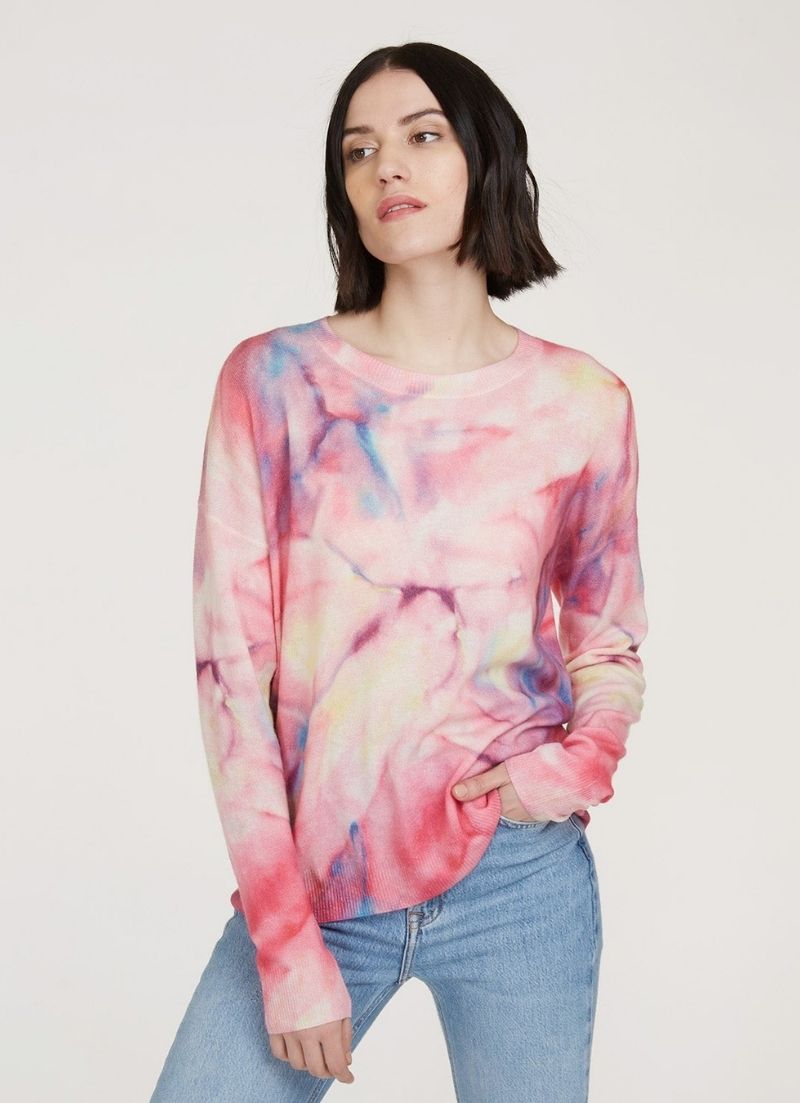 Autumn Cashmere - Marble Print Crew