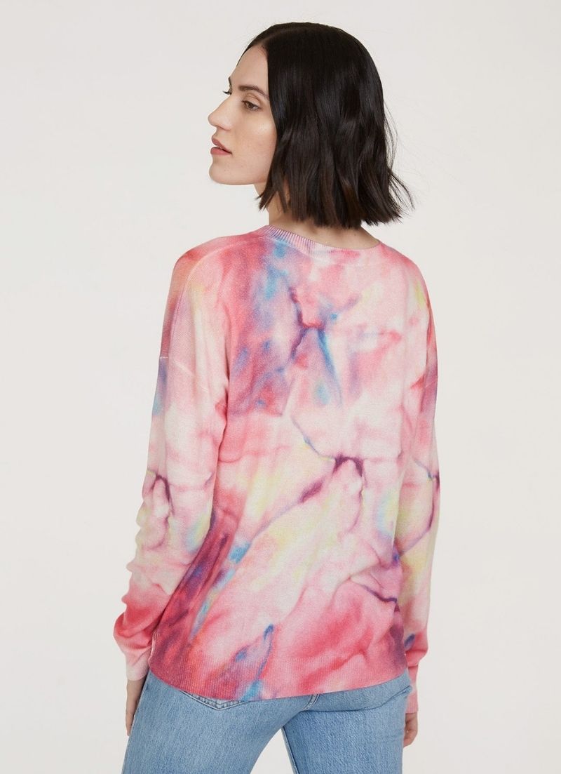 Autumn Cashmere - Marble Print Crew