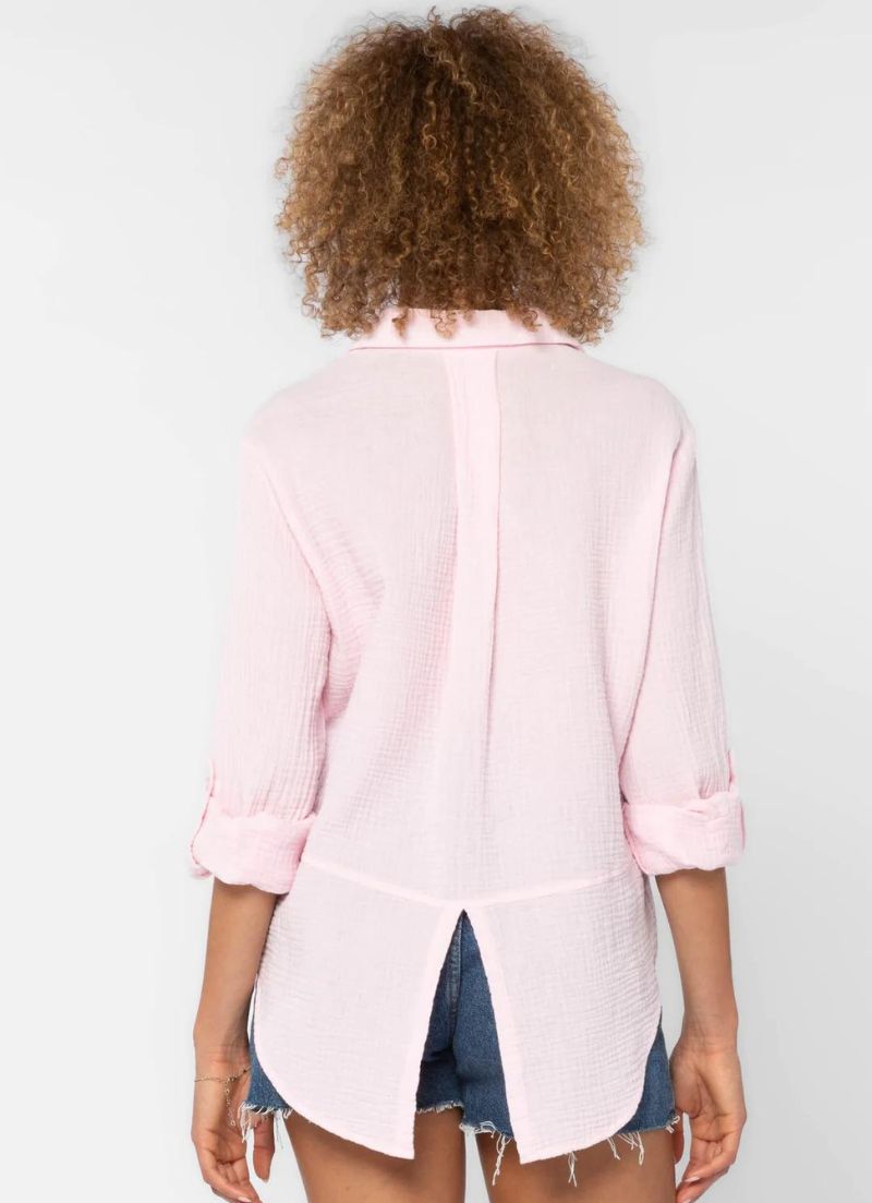 Riley Rolled Tab Sleeve Button Up Shirt