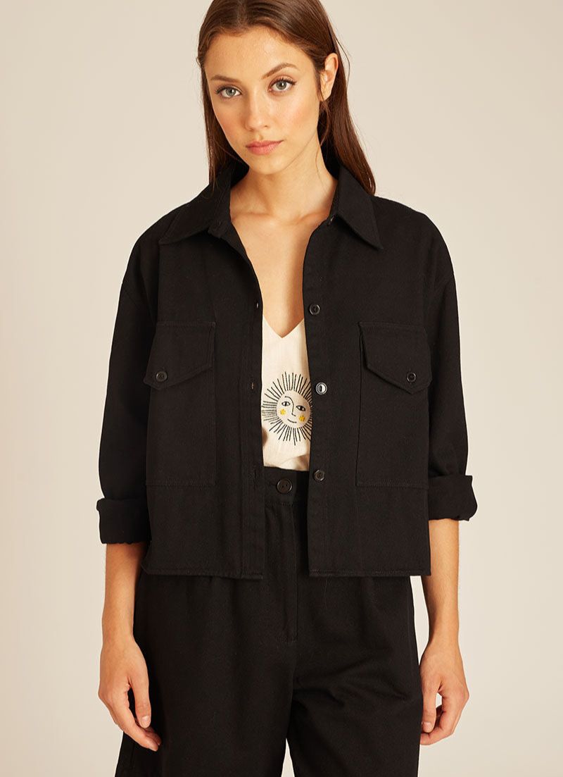 Canvas Crop Jacket
