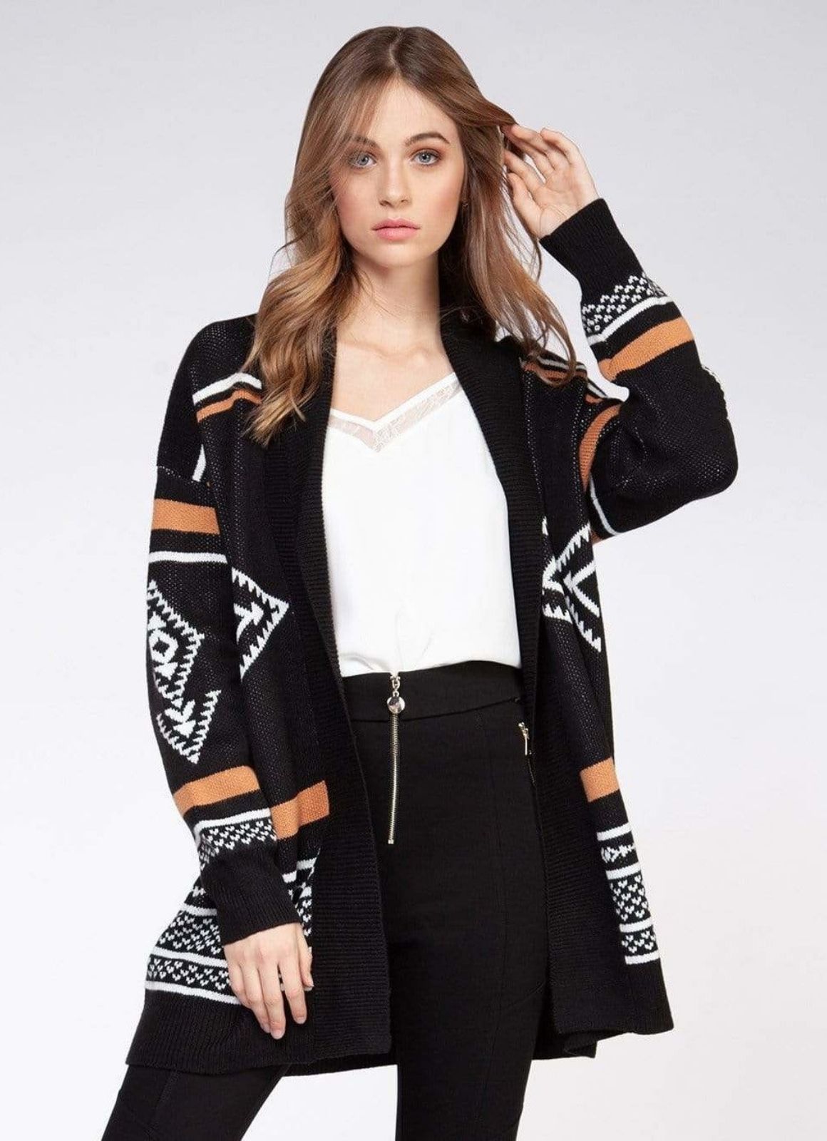 Dex Tribal Sweater Cardigan