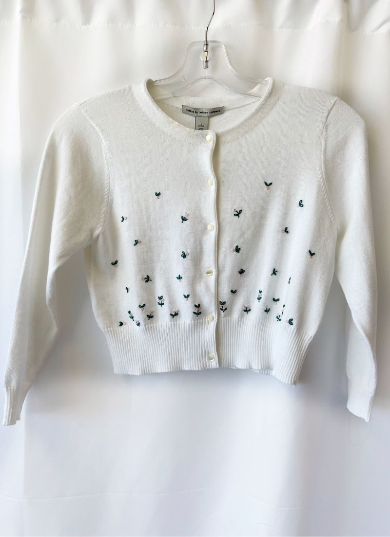 Floral Embroidered Cardigan