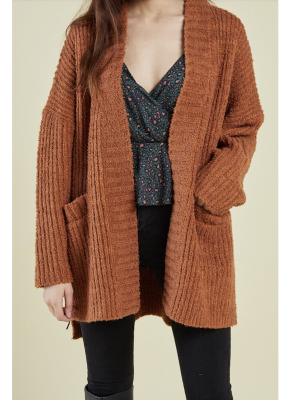 sage the label audrey cardigan amber
