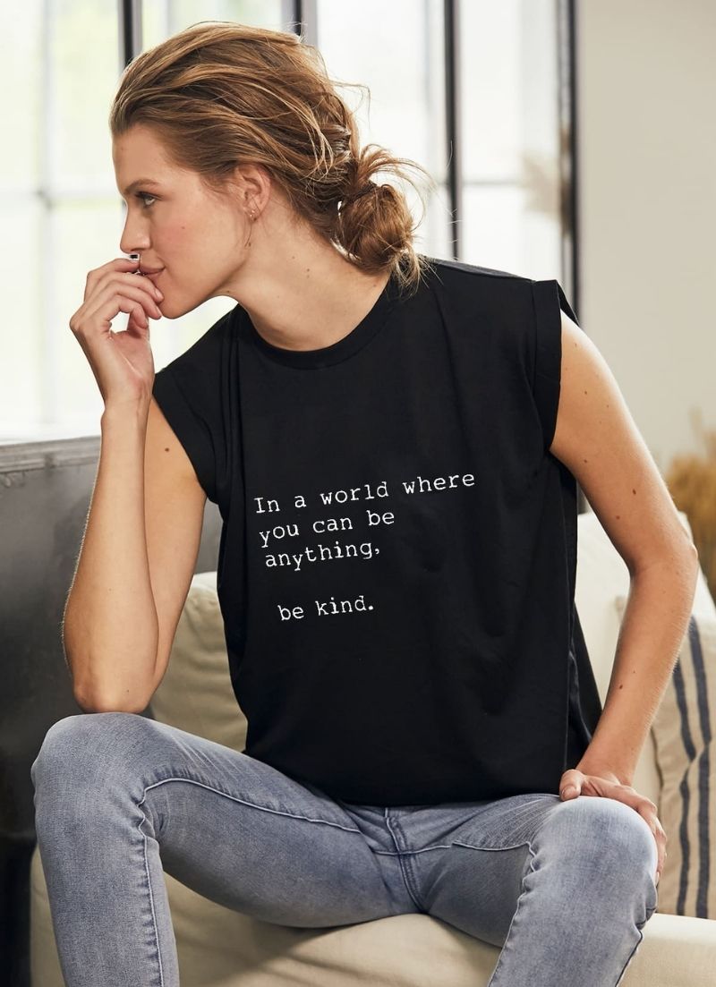 Om & Ah - T-shirt Be Kind Roll