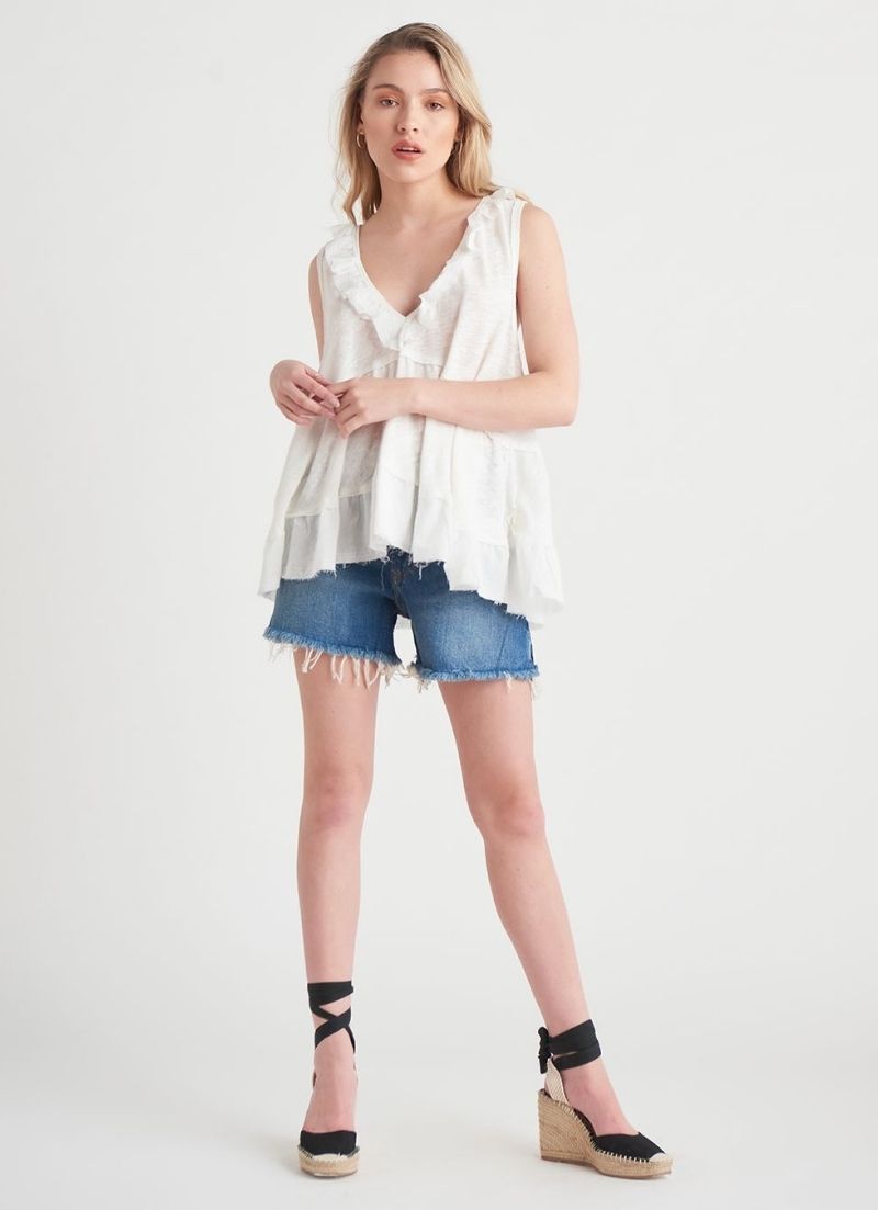 High Rise Cut Off Short