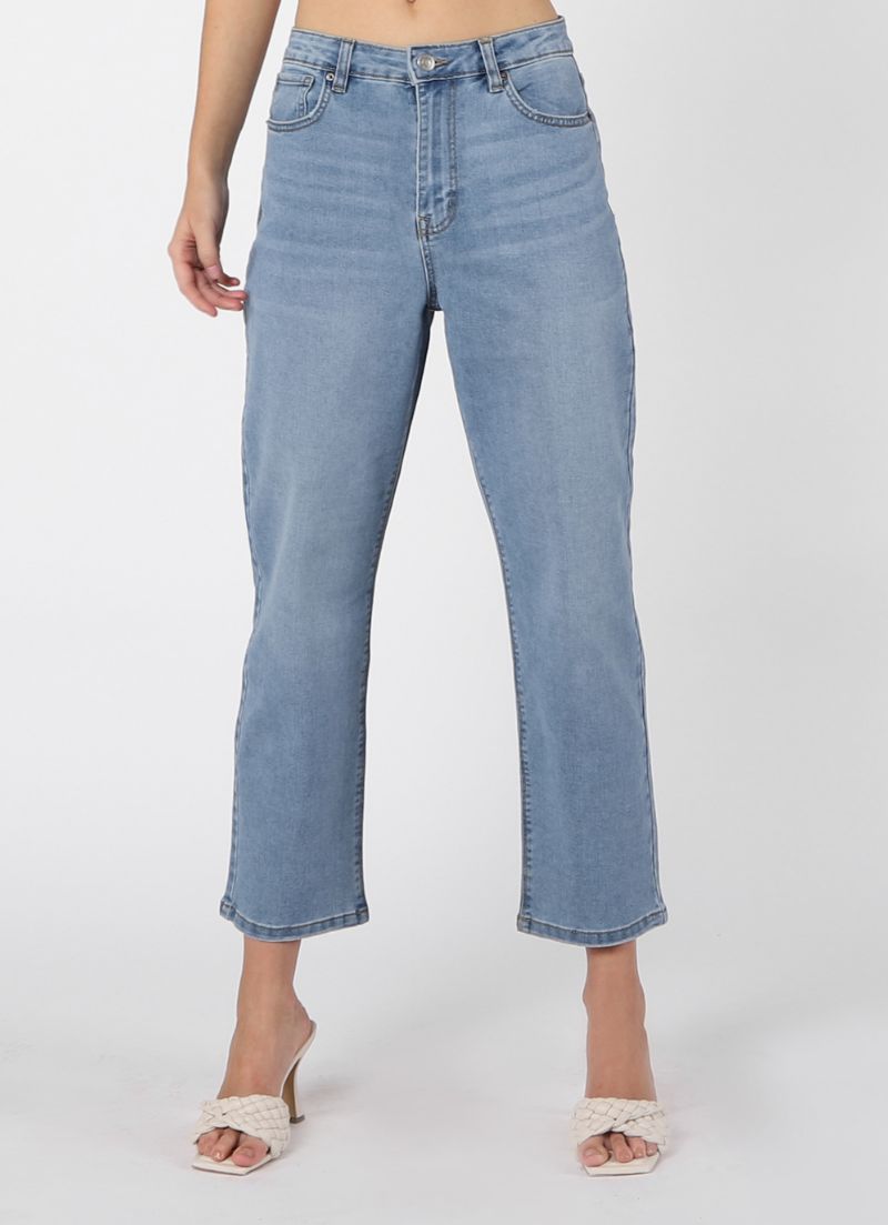High Rise Mom Straight Jean