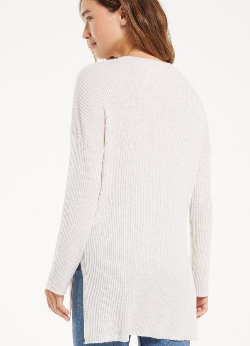 Avalon Rib V-Neck Sweater