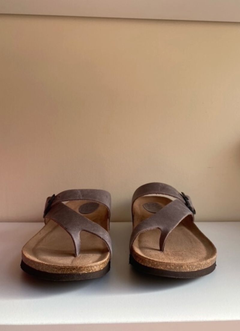 Leather Buckle Sandal