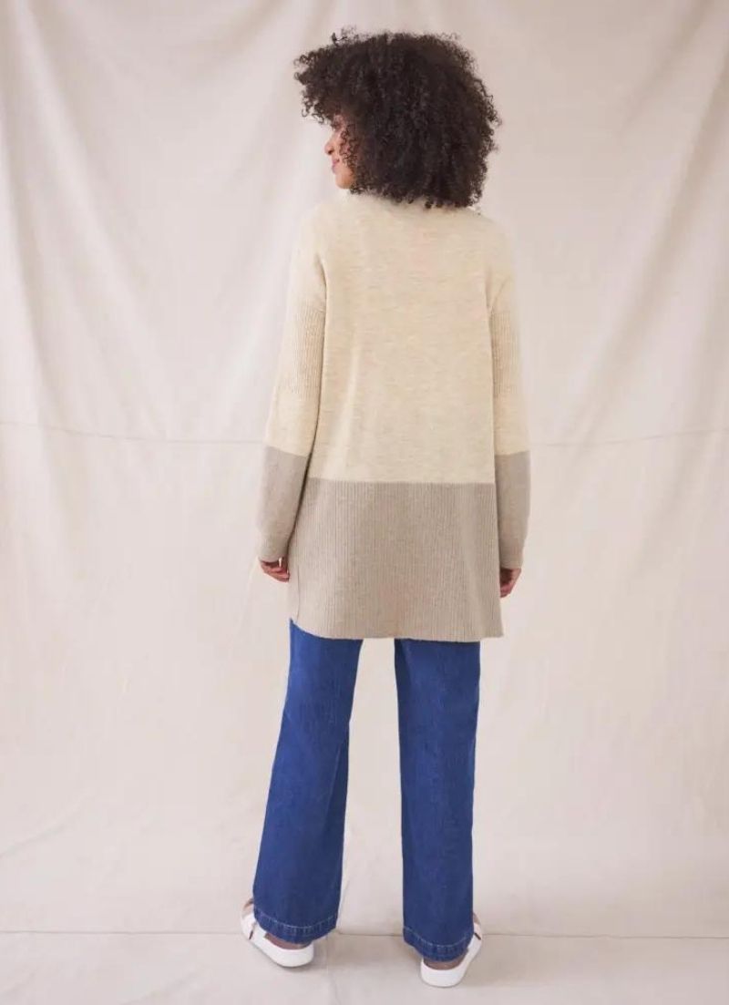 White Stuff - Cardigan color block Hygge