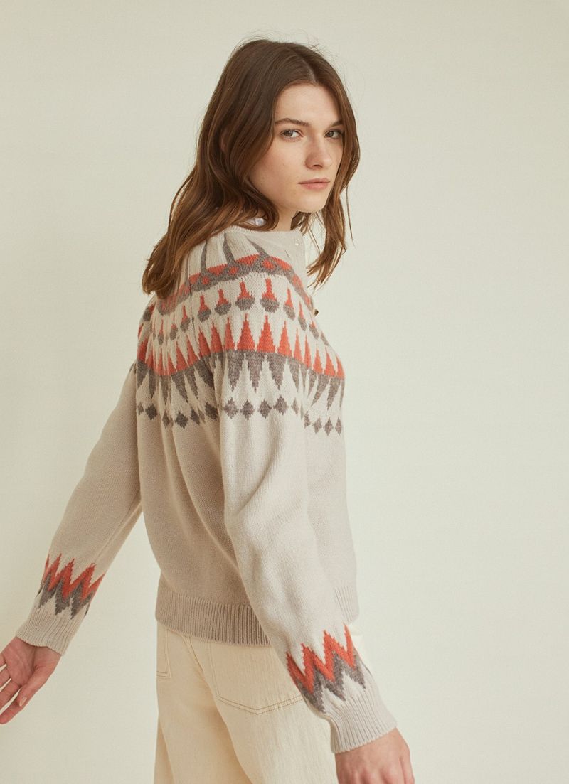 Jacquard Cardi