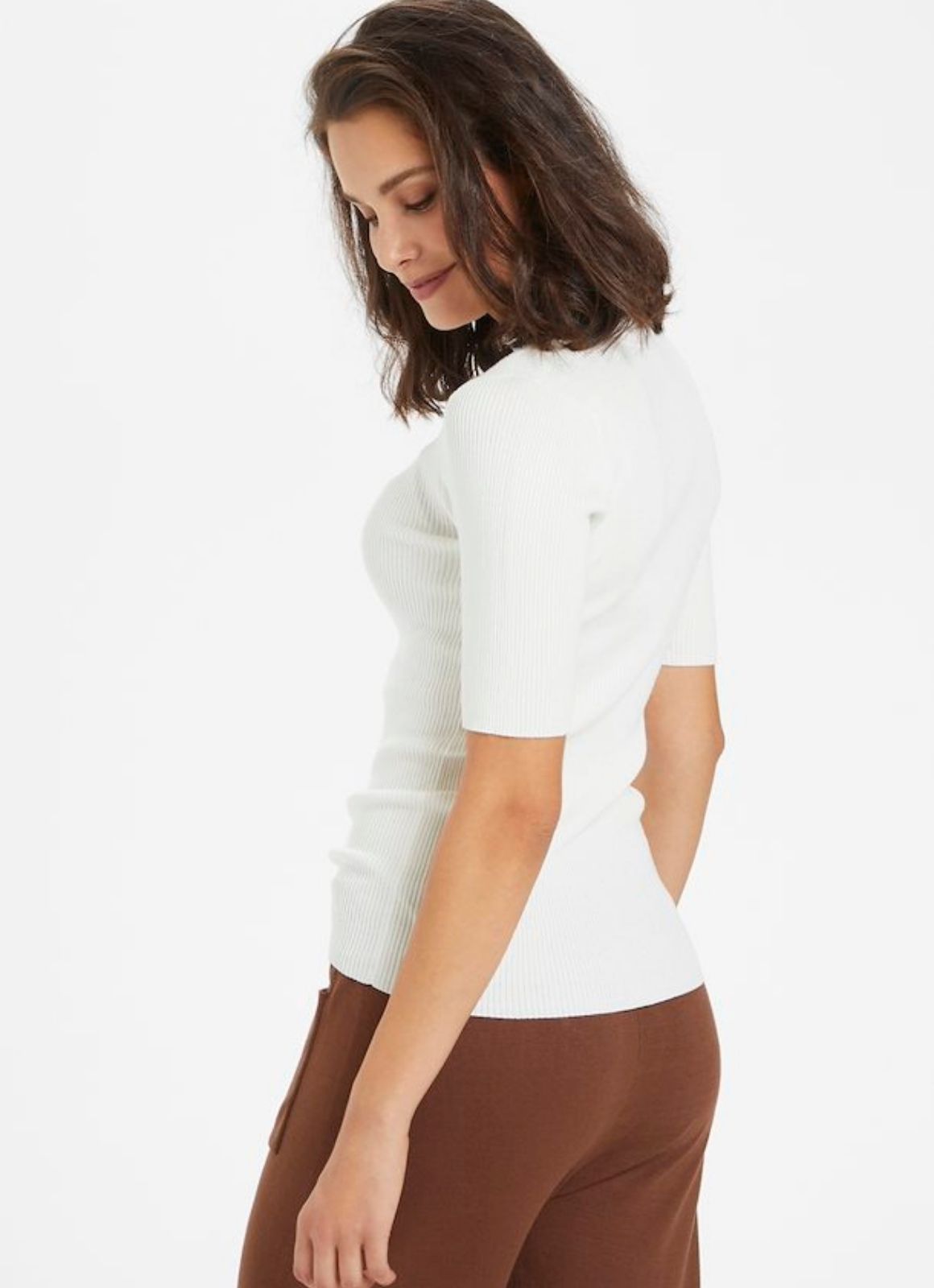 Mock Neck Knitted Pullover