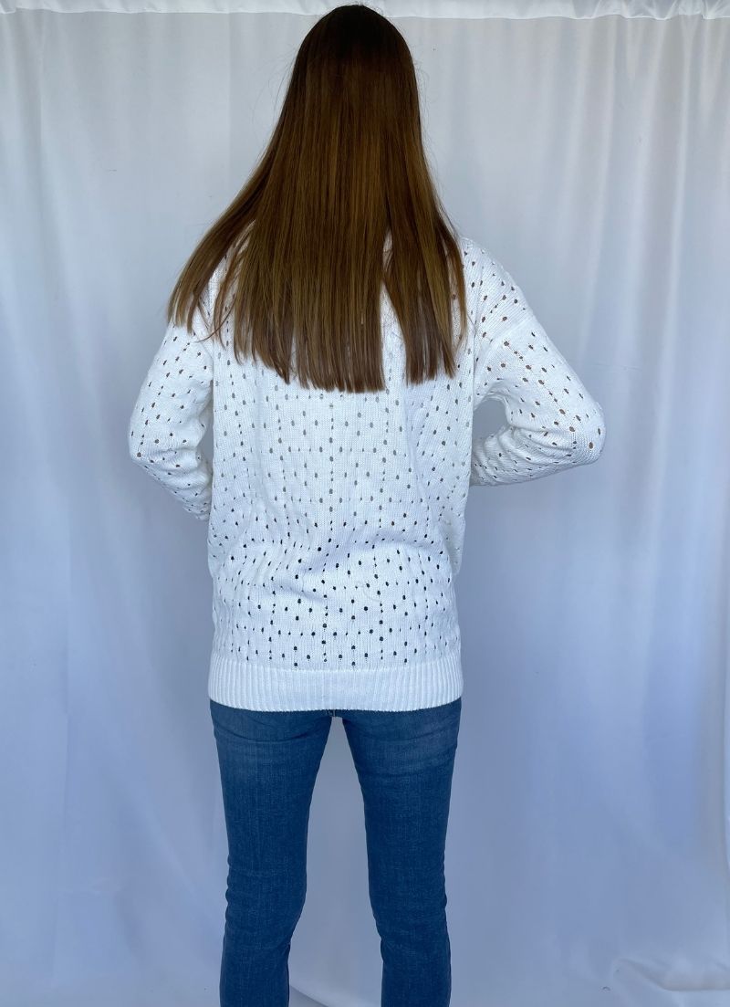 Pointelle Grandpa Cardigan
