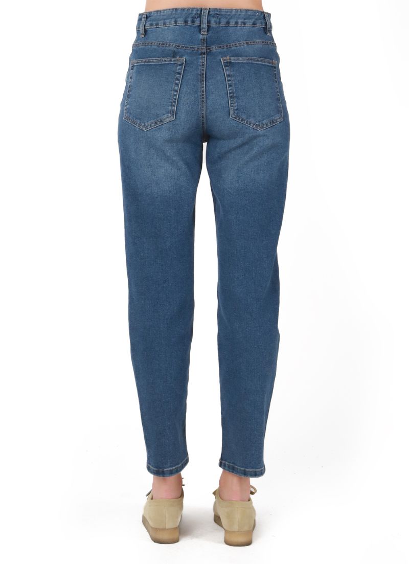 High Rise Mom Straight Jean