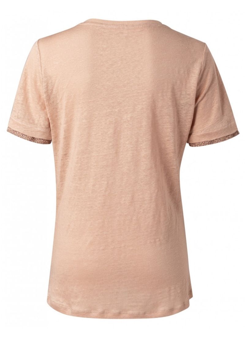Linen V Neck Tee