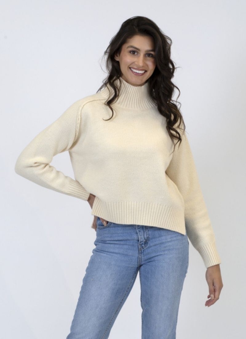 Azra Mock Neck Sweater